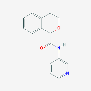 molecular formula C15H14N2O2 B4171787 N-(3-PYRIDINYL)-3,4-DIHYDRO-1H-ISOCHROMENE-1-CARBOXAMIDE 