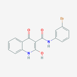 molecular formula C16H11BrN2O3 B417188 N-(3-bromophenyl)-2-hydroxy-4-oxo-1H-quinoline-3-carboxamide 