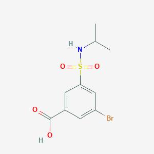 molecular formula C10H12BrNO4S B4171933 3-Bromo-5-(propan-2-ylsulfamoyl)benzoic acid 