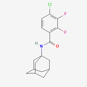 molecular formula C17H18ClF2NO B4172034 N-(1-adamantyl)-4-chloro-2,3-difluorobenzamide 