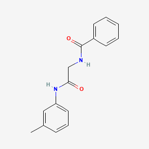 molecular formula C16H16N2O2 B4172232 N-{2-[(3-methylphenyl)amino]-2-oxoethyl}benzamide CAS No. 94459-49-1