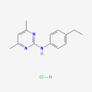 molecular formula C14H18ClN3 B4172529 N-(4,6-dimethyl-2-pyrimidinyl)-N-(4-ethylphenyl)amine 