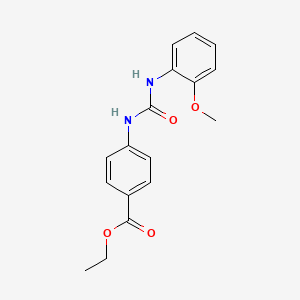 molecular formula C17H18N2O4 B4172733 ethyl 4-({[(2-methoxyphenyl)amino]carbonyl}amino)benzoate 