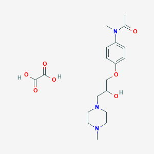 molecular formula C19H29N3O7 B4172745 N-{4-[2-hydroxy-3-(4-methyl-1-piperazinyl)propoxy]phenyl}-N-methylacetamide ethanedioate (salt) 