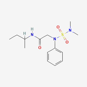 molecular formula C14H23N3O3S B4172775 N-butan-2-yl-N~2~-(dimethylsulfamoyl)-N~2~-phenylglycinamide 