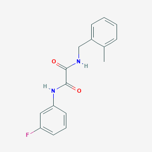 molecular formula C16H15FN2O2 B4172778 N-(3-fluorophenyl)-N'-(2-methylbenzyl)ethanediamide 