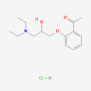 molecular formula C15H24ClNO3 B4172884 1-[2-[3-(Diethylamino)-2-hydroxypropoxy]phenyl]ethanone;hydrochloride 