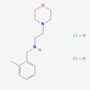 molecular formula C14H24Cl2N2O B4173835 N-[(2-methylphenyl)methyl]-2-morpholin-4-ylethanamine;dihydrochloride 
