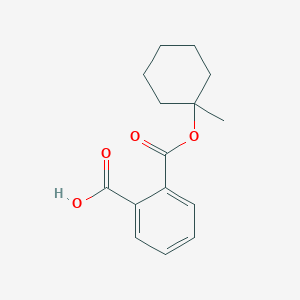 molecular formula C15H18O4 B041740 2-(1-Methylcyclohexoxy)carbonylbenzoic acid CAS No. 960-24-7