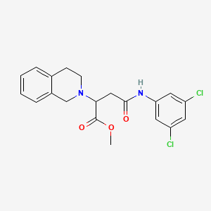molecular formula C20H20Cl2N2O3 B4174394 methyl 4-[(3,5-dichlorophenyl)amino]-2-(3,4-dihydroisoquinolin-2(1H)-yl)-4-oxobutanoate 