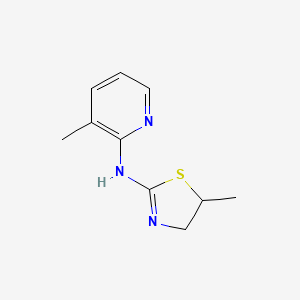molecular formula C10H13N3S B4174406 N-(5-methyl-4,5-dihydro-1,3-thiazol-2-yl)-N-(3-methyl-2-pyridyl)amine 