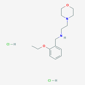 molecular formula C15H26Cl2N2O2 B4174590 N-[(2-ethoxyphenyl)methyl]-2-morpholin-4-ylethanamine;dihydrochloride 