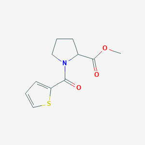 molecular formula C11H13NO3S B4175080 l-Proline, N-(2-thienylcarbonyl)-, methyl ester 