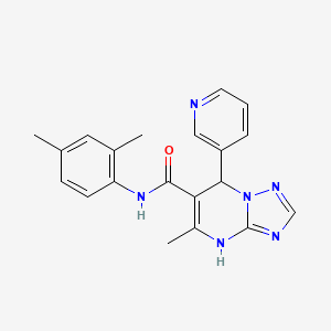 molecular formula C20H20N6O B4175247 N-(2,4-dimethylphenyl)-5-methyl-7-(pyridin-3-yl)-4,7-dihydro[1,2,4]triazolo[1,5-a]pyrimidine-6-carboxamide 