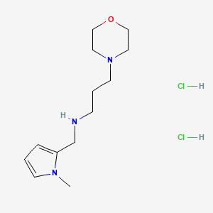 molecular formula C13H25Cl2N3O B4175274 N-[(1-methylpyrrol-2-yl)methyl]-3-morpholin-4-ylpropan-1-amine;dihydrochloride 