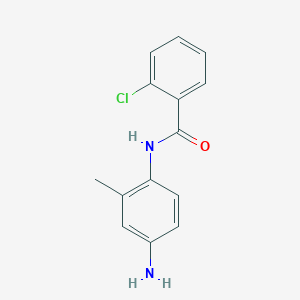 molecular formula C14H13ClN2O B417583 N-(4-amino-2-methylphenyl)-2-chlorobenzamide CAS No. 436089-03-1