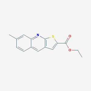 molecular formula C15H13NO2S B417609 Ethyl 7-methylthieno[2,3-b]quinoline-2-carboxylate 