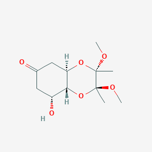 molecular formula C12H20O6 B041764 (2S,3S,4Ar,8R,8aR)-8-hydroxy-2,3-dimethoxy-2,3-dimethyl-5,7,8,8a-tetrahydro-4aH-benzo[b][1,4]dioxin-6-one CAS No. 286936-08-1