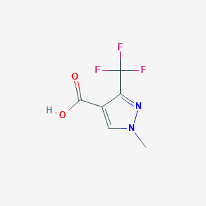 molecular formula C6H5F3N2O2 B041765 1-methyl-3-(trifluoromethyl)-1H-pyrazole-4-carboxylic acid CAS No. 113100-53-1