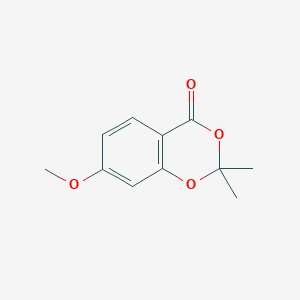molecular formula C11H12O4 B041768 7-Methoxy-2,2-dimethyl-4H-1,3-benzodioxin-4-one CAS No. 888723-96-4