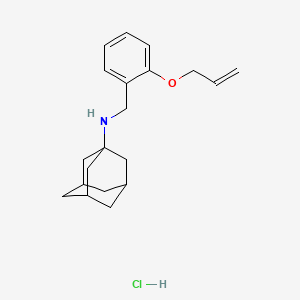 molecular formula C20H28ClNO B4176883 N-[(2-prop-2-enoxyphenyl)methyl]adamantan-1-amine;hydrochloride 