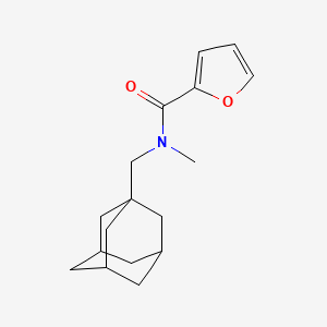 molecular formula C17H23NO2 B4177023 N-[(ADAMANTAN-1-YL)METHYL]-N-METHYLFURAN-2-CARBOXAMIDE 