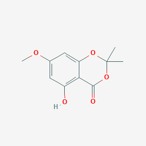 molecular formula C11H12O5 B041773 5-hydroxy-7-methoxy-2,2-dimethyl-4H-benzo[d][1,3]dioxin-4-one CAS No. 532394-23-3