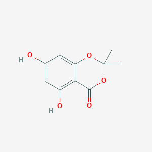 molecular formula C10H10O5 B041776 5,7-Dihydroxy-2,2-dimethyl-4H-1,3-benzodioxin-4-one CAS No. 137571-73-4