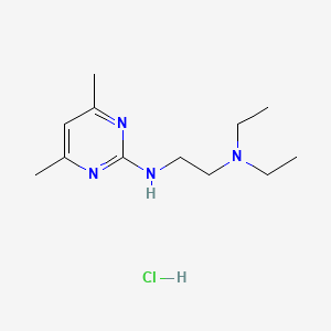 molecular formula C12H23ClN4 B4178097 N-(4,6-dimethylpyrimidin-2-yl)-N',N'-diethylethane-1,2-diamine;hydrochloride 