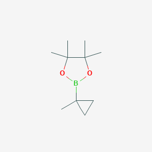 molecular formula C10H19BO2 B041783 4,4,5,5-Tetramethyl-2-(1-methylcyclopropyl)-1,3,2-dioxaborolane CAS No. 126689-04-1