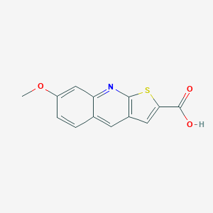 molecular formula C13H9NO3S B417897 7-Methoxythieno[2,3-b]quinoline-2-carboxylic acid CAS No. 351358-68-4