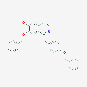 molecular formula C31H29NO3 B041790 6-Methoxy-7-phenylmethoxy-1-[(4-phenylmethoxyphenyl)methyl]-3,4-dihydroisoquinoline CAS No. 500577-65-1