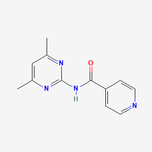 molecular formula C12H12N4O B4179344 N-(4,6-dimethylpyrimidin-2-yl)pyridine-4-carboxamide 