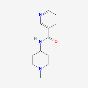 molecular formula C12H17N3O B4179529 N-(1-methylpiperidin-4-yl)pyridine-3-carboxamide CAS No. 830339-06-5