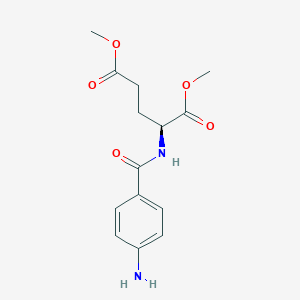 molecular formula C14H18N2O5 B041797 dimethyl N-(4-aminobenzoyl)-L-glutamate CAS No. 52407-60-0