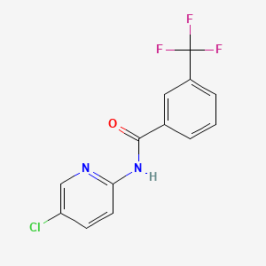 molecular formula C13H8ClF3N2O B4179763 N-(5-chloropyridin-2-yl)-3-(trifluoromethyl)benzamide CAS No. 34556-80-4