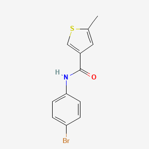 molecular formula C12H10BrNOS B4179818 N-(4-bromophenyl)-5-methylthiophene-3-carboxamide 
