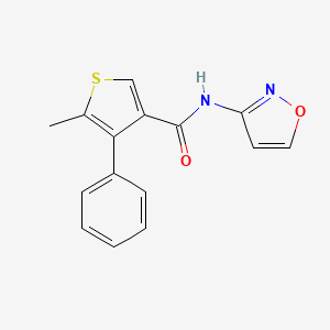 molecular formula C15H12N2O2S B4179954 N3-(3-ISOXAZOLYL)-5-METHYL-4-PHENYL-3-THIOPHENECARBOXAMIDE 
