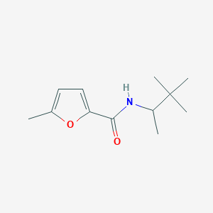 molecular formula C12H19NO2 B4179996 N-(3,3-dimethylbutan-2-yl)-5-methylfuran-2-carboxamide 