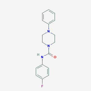 molecular formula C17H18FN3O B418000 N-(4-fluorophenyl)-4-phenylpiperazine-1-carboxamide CAS No. 84882-89-3