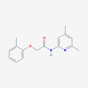 molecular formula C16H18N2O2 B4180077 N-(4,6-dimethylpyridin-2-yl)-2-(2-methylphenoxy)acetamide 