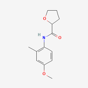molecular formula C13H17NO3 B4180494 N-(4-methoxy-2-methylphenyl)oxolane-2-carboxamide 