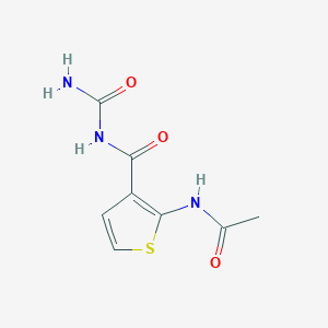 molecular formula C8H9N3O3S B4180636 N-{3-[(CARBAMOYLAMINO)CARBONYL]THIOPHEN-2-YL}ACETAMIDE 