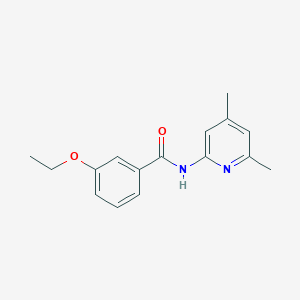 molecular formula C16H18N2O2 B4180650 N-(4,6-dimethylpyridin-2-yl)-3-ethoxybenzamide 