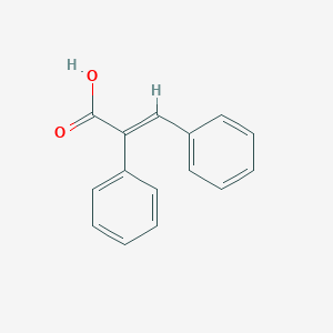 molecular formula C15H12O2 B041807 α-苯基肉桂酸 CAS No. 91-48-5