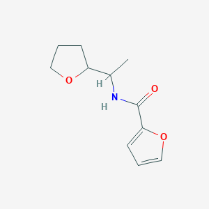 molecular formula C11H15NO3 B4180752 N-[1-(oxolan-2-yl)ethyl]furan-2-carboxamide 