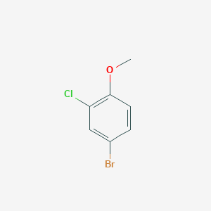 molecular formula C7H6BrClO B041808 4-bromo-2-chloro-1-methoxybenzene CAS No. 50638-47-6