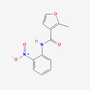 molecular formula C12H10N2O4 B4180996 2-methyl-N-(2-nitrophenyl)furan-3-carboxamide 