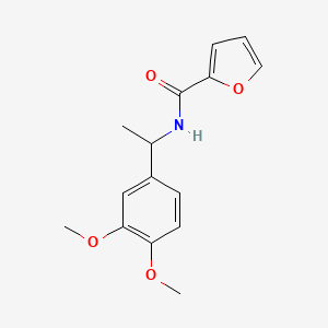 molecular formula C15H17NO4 B4181037 N-[1-(3,4-dimethoxyphenyl)ethyl]furan-2-carboxamide 