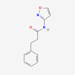 molecular formula C12H12N2O2 B4181205 N-(1,2-oxazol-3-yl)-3-phenylpropanamide 